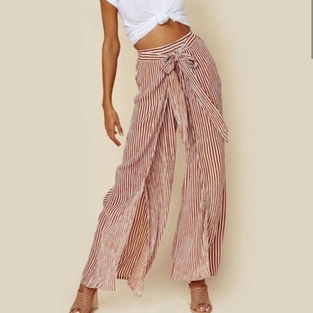 Faithfull The Brand Torrent Wide-Leg Split Pants - Picture 2 of 9